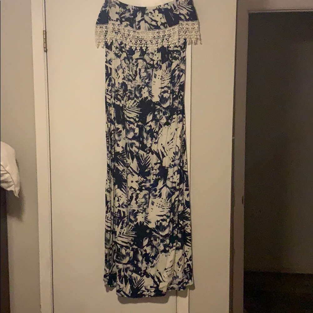 Charlotte Rouse strapless dress.